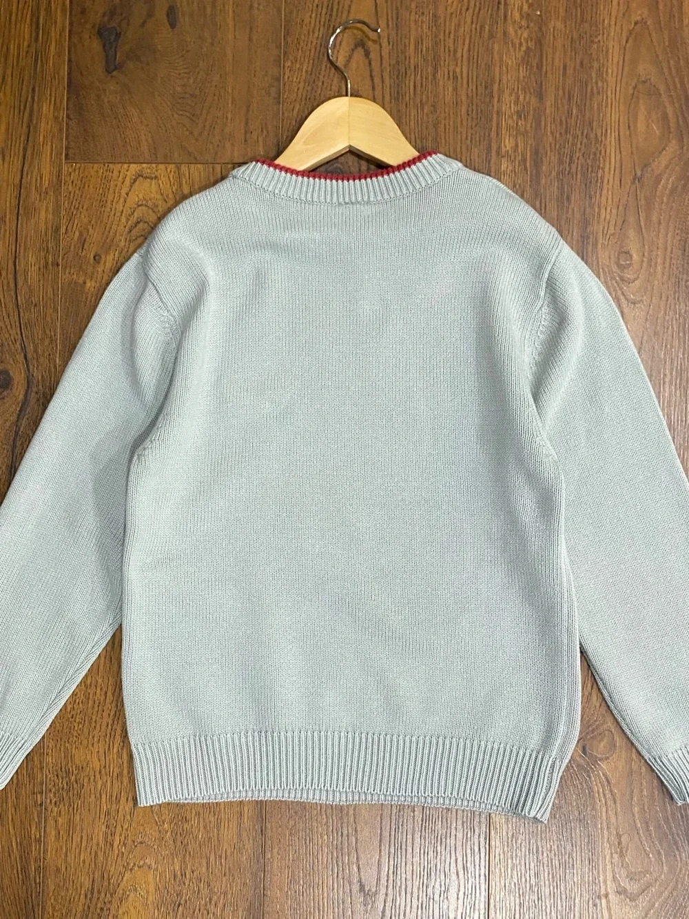 Gymboree Boys Vintage ‘Firehouse No.5’ Gray Fire Truck Sweater Size 7